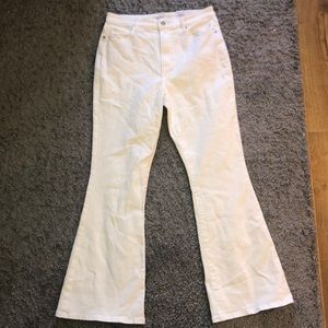 Off-White Wide Leg Jeans